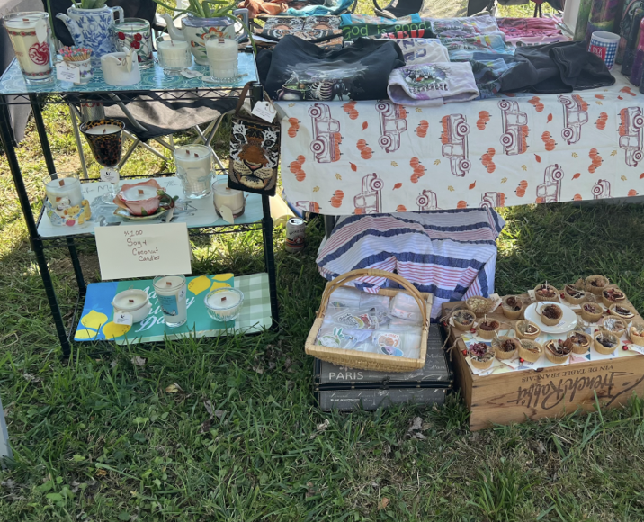 Candle booth set up at a festival in New Richmond, Ohio. (Photo taken by Star Hoeh)
